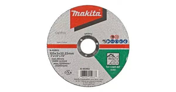 Kotouč řezný kámen 125x3x22mm Makita A-85363 Poslední Šance