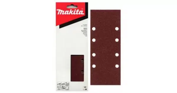 Aktuální Papír brusný 93x228mm 8 děr K240, 10ks Makita P-36049