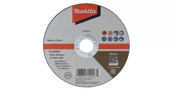Vrácení Zdarma Kotouč řezný nerez 100x1,0x16mm Makita D-65947
