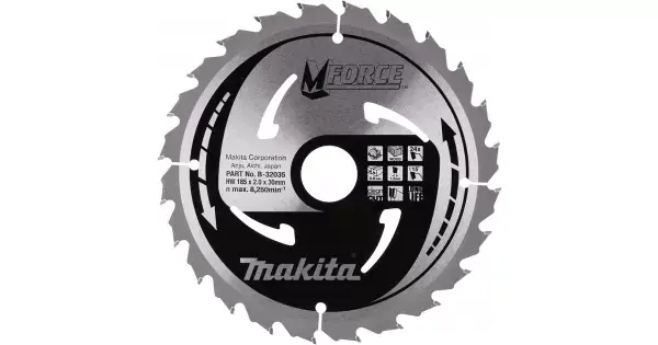 Akce Kotouč pilový dřevo MFORCE 185x2x30mm 24Z Makita B-32035
