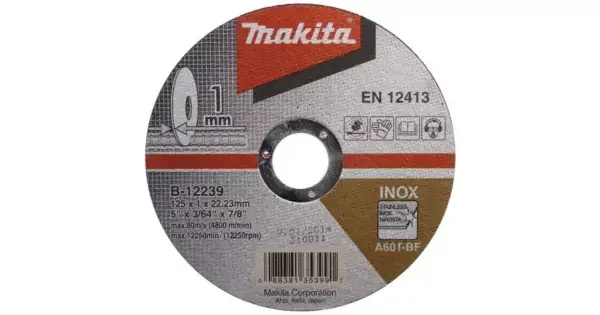 Kotouč řezný nerez 125x1,6x22,23mm Makita B-46931 Vrácení Zdarma