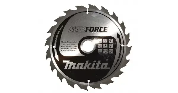 Kotouč pilový dřevo MAKFORCE 235x2,3x30mm 20Z Makita B-32269 Autentický