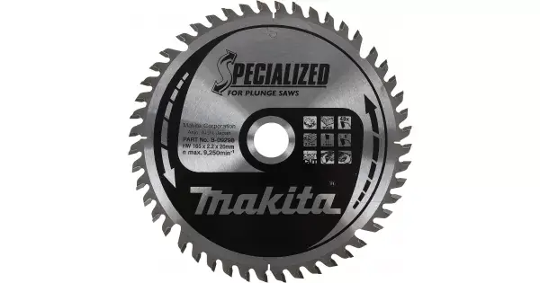 Novinka Kotouč pilový dřevo SPECIALIZED 165x2,2x20mm 48Z pro ponorné pily Makita B-33015