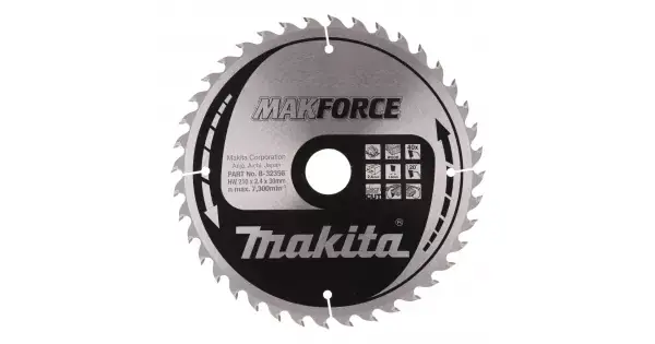 Jen Po Omezenou Doba Kotouč pilový dřevo MAKFORCE 210x2,4x30mm 40Z Makita B-32356