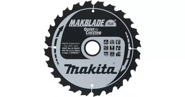Kotouč pilový dřevo MAKBLADE plus 216x2.4x30mm 24Z Makita B-32443 Dokud Zásoby Vydrží