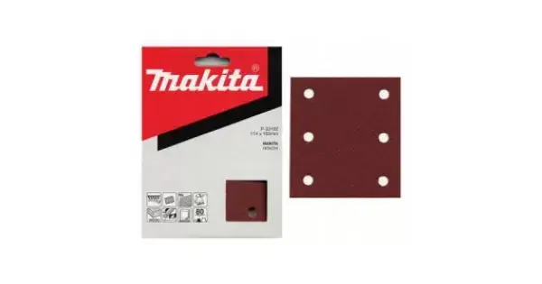 Papír brusný 102x114mm 6 děr K150, 10ks Makita P-33130 Akce