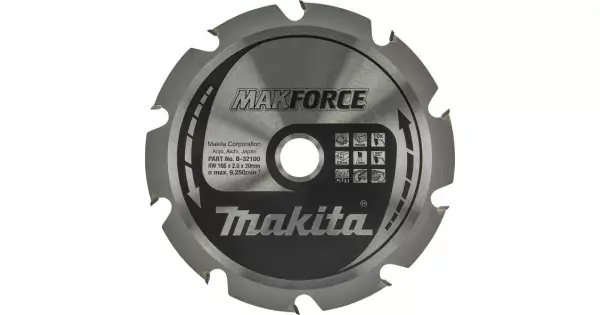 Expresní Doručení Kotouč pilový dřevo MAKFORCE 165x2x20mm 10Z Makita B-32100