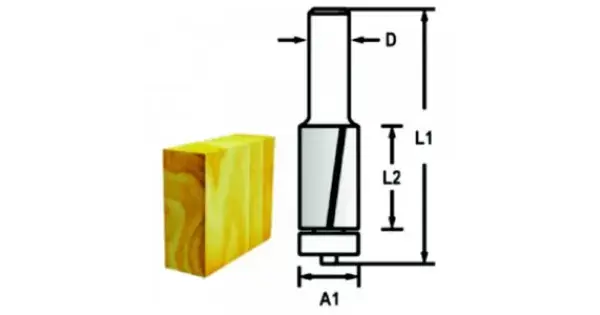 Drážkovací fréza 2 břit stopka 6 mm, 9,5x26x67 mm Makita D-47690 Aktuální
