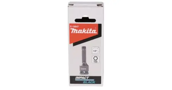 Horká Nabídka Bit nástrčný 1/2", čtyřhran, IMPACT BLACK, T55 Makita E-19847