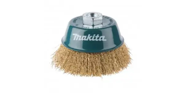 Miskovitý kartáč z mosazného drátu,vlnitý drát 0,3mm,100mm Makita D-39805 Nejlepší Cena