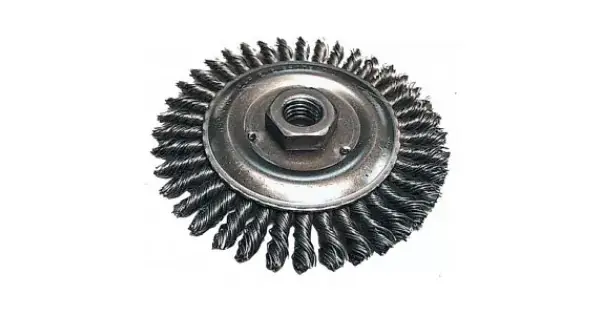 Kotoučový kartáč z ocelového drátu,splétaný drát 0,5mm,115mm Makita D-29561 Novinka