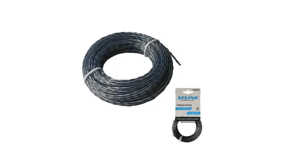 XTLINE HVĚZDA DUO XT993 / Vyžínací struna dvousložková, hranatá, kroucená Hit Sezóny