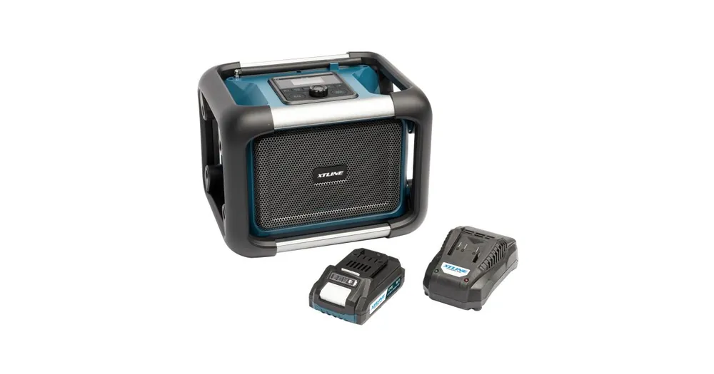 Omezená Nabídka XTLINE XT102799-1B2 / Aku rádio 18 V, baterie, nabíječka