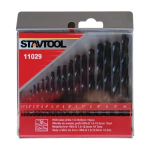XTLINE STAVTOOL / Sada vrtáků do kovu černé HSS-R PVC obal Jen Po Omezenou Doba