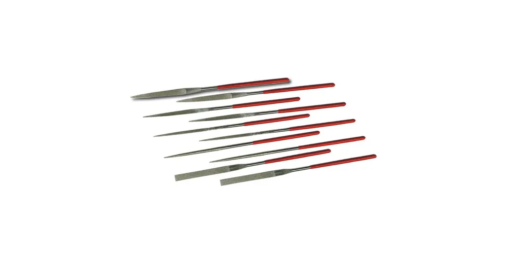 XTLINE STAVTOOL / Sada jehlových pilníků s diamantových povrchem 10 dílů - 140 mm Tovární Cena