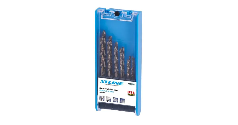 Víkendová Akce XTLINE XT350 / Sada vrtáků do kovu cobalt HSS-Co 5