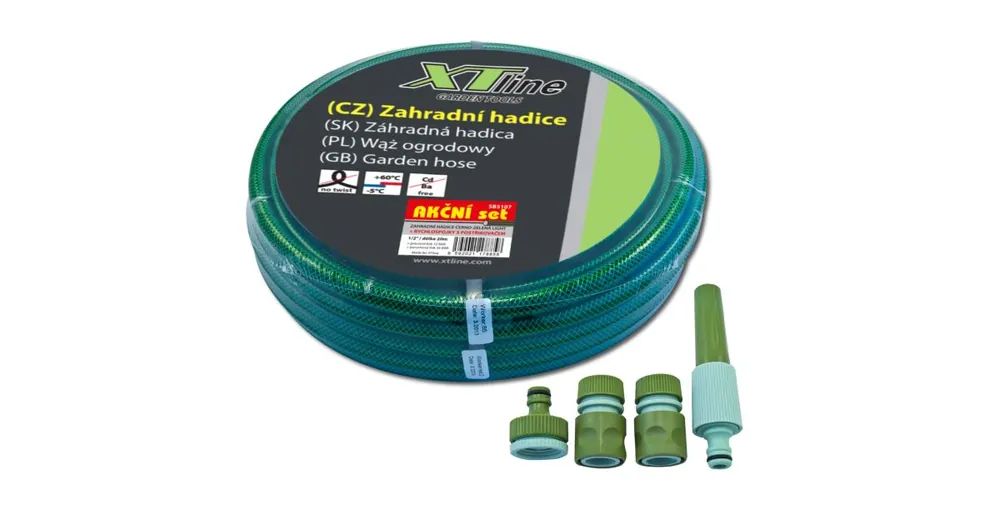 XTLINE SB5107 / Hadice zahradní 1/2" + sada postřikovačů 20 m Rychlé Dodání