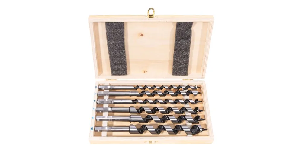 Časově Omezené XTLINE STAVTOOL P11160 / Sada hadovitých vrtáků do dřeva 6 dílů - 460 mm, dřevěný box