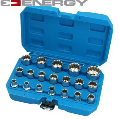 Autentický Sada nástrčných klíčů 8-32mm 1/2"ENERGY NE00803