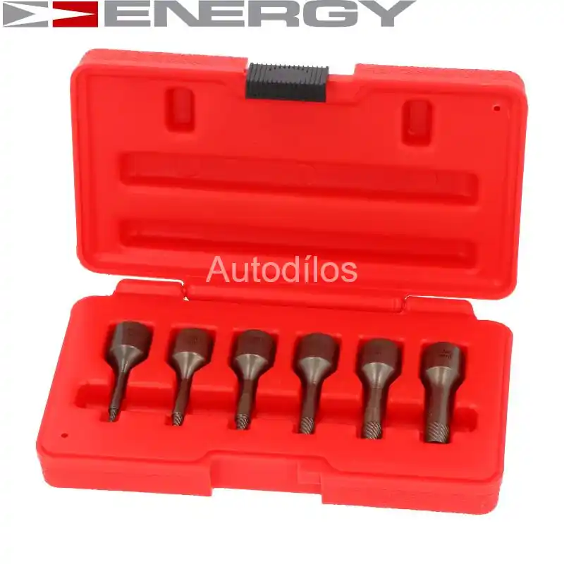 Sada nástrčných klíčů na zlomené šrouby 3/8" 6ks ENERGY NE00406 Akční Nabídka