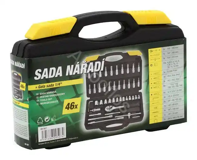 Gola sada 1/4" 46 dílů Nakupujte Hned
