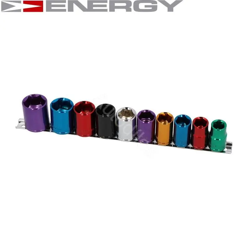 Autentický 10 Dílná sada nástrčných klíčů - 6ti hranné 1/2" ENERGY