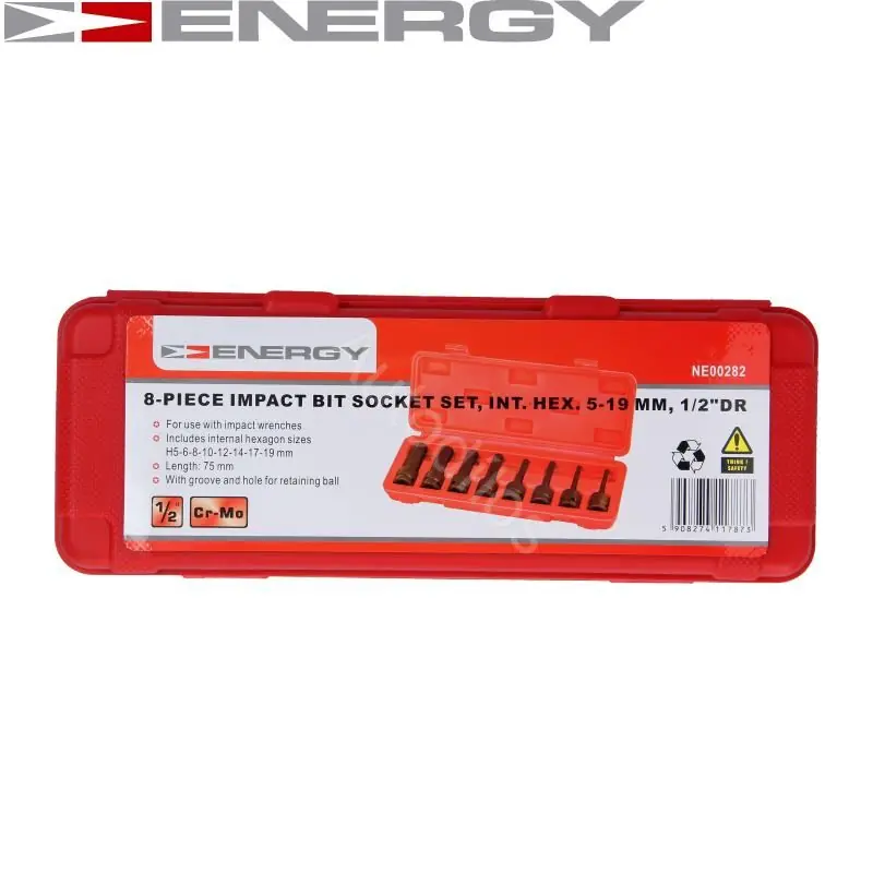 Sada kovaných bitů pro rázové utahováky IMBUS 1/2" ENERGY Aktuální