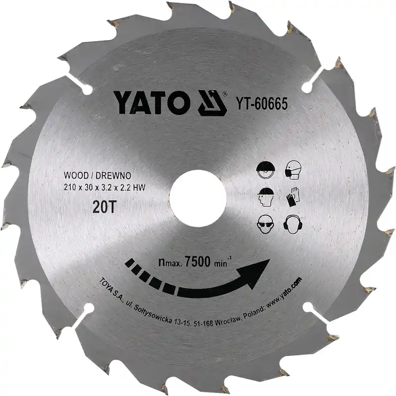 Pouze Dnes Kotouč na dřevo 210 x 30 mm 20z Yato YT-60665