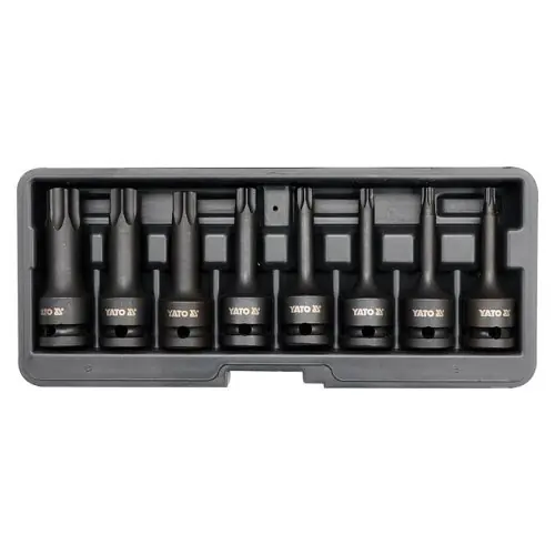 Sada hlavic 1/2" YATO rázové Torx 8 ks Jen Po Omezenou Doba