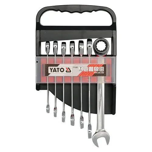 Sada očkoplochých ráčnových klíčů Yato YT-0208 Must-Have