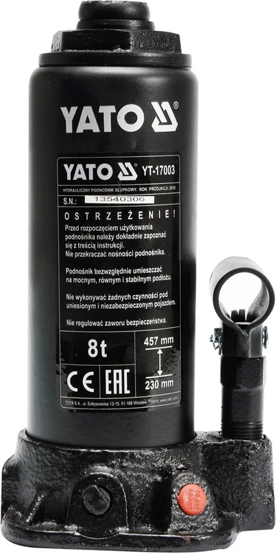 Omezená Nabídka Hever pístový hydraulický 8T Yato