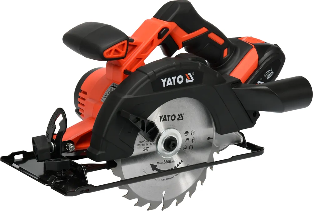 Levný Pila kotoučová AKU 18V pr. 165mm 3800ot. 2AH Yato YT-82810