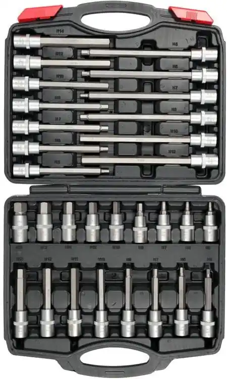 Časově Omezené Yato bity sada HEX 1/2", H5 - H19, 30 ks - YT-77540