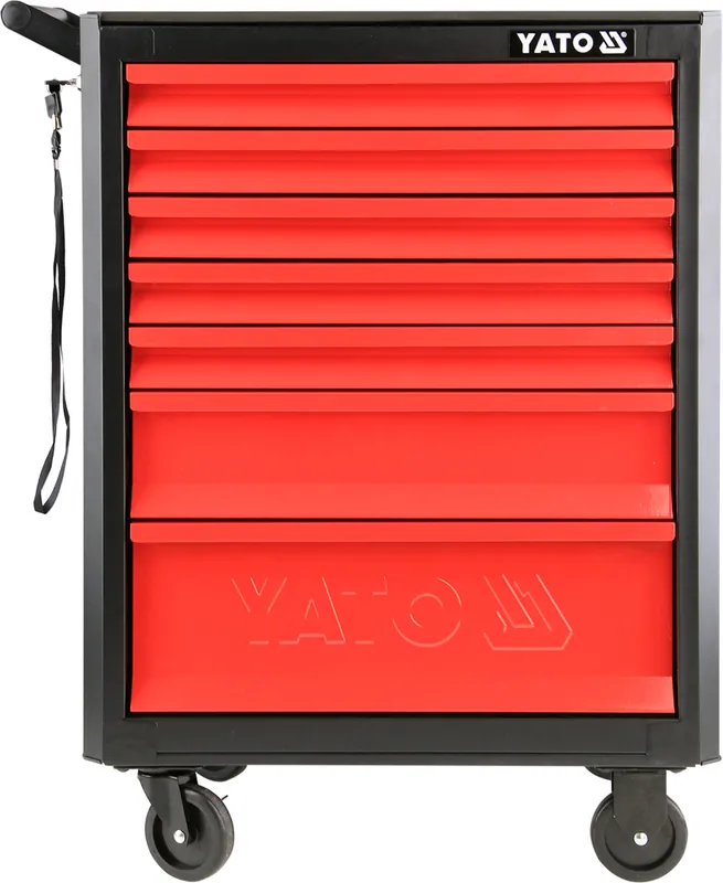 Yato YT-09000 servisní skříň se 7 zásuvkami, 932x665x453 mm, PP, perforace Poslední Šance