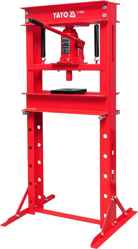 Cenová Bomba Yato YT-55581 dílenský hydraulický lis 20 t, 0–695 mm, lakovaná ocel