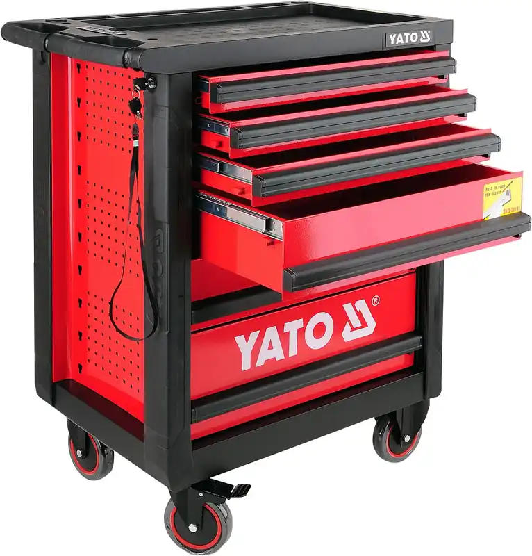 Tovární Cena Yato YT-0902 servisní vozík se 6 zásuvkami a protiskluzovou deskou