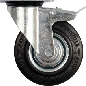 Akční Nabídka Vorel kolečko otočné s brzdou, gumové 40kg 75/23/97mm TO-87321
