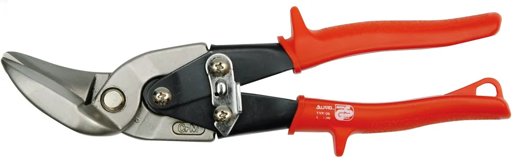 Autentický Vorel nůžky na plech 255 mm levé crmo TO-48060
