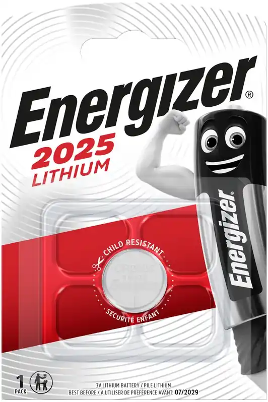 Energizer Lithium knoflíková baterie CR2025 (1ks) Výprodej