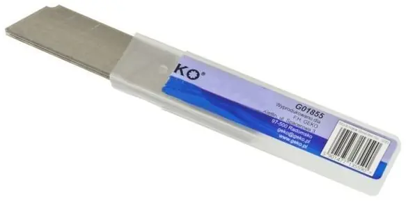 Břity ulamovací do nože, 18 mm, 10ks, GEKO G01855 Dokud Zásoby Vydrží