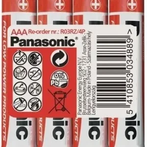 Poslední Šance Panasonic Red Zinc baterie AAA LR03/4 (shrink 4ks)