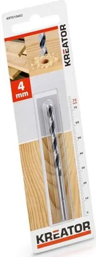 Vrták do dřeva 4x75 mm Kreator KRT010602 Vrácení Zdarma