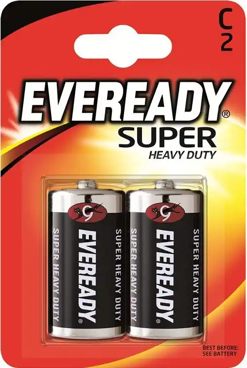 Akce Eveready Super Heavy Duty monočlánky C R14/2 (2 ks)