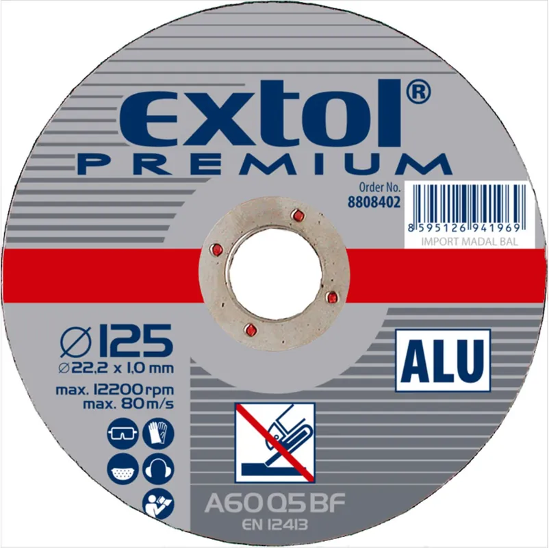 Aktuální Kotouč řezný na hliník, ⌀125x1,0x22,2mm EXTOL PREMIUM