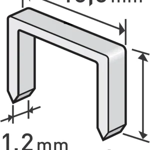 Akční Nabídka Spony, balení 1000ks, 6mm, 10,6x0,52x1,2mm EXTOL PREMIUM
