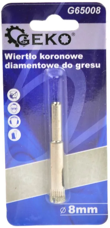 Korunkový vrták diamantový na dlaždice 8mm GEKO G65008 Ověřený