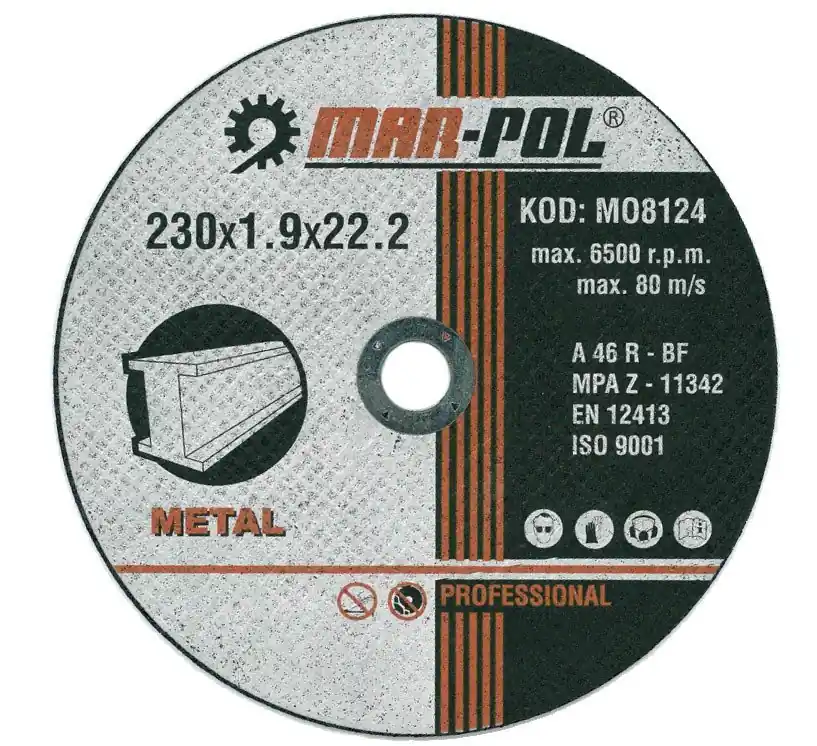 Kotouč řezný na kov, 230x1,9x22,2mm MAR-POL M08124 Dokud Zásoby Vydrží
