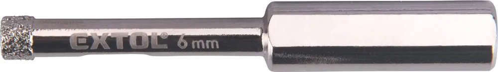 Originální EXTOL PREMIUM korunka vykružovací diamantová na sklo a keramiku, O 6mm - 8801977