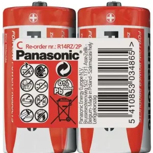 Panasonic Red Zinc C baterie LR14/2 (shrink 2ks) Přímo Od Výrobce