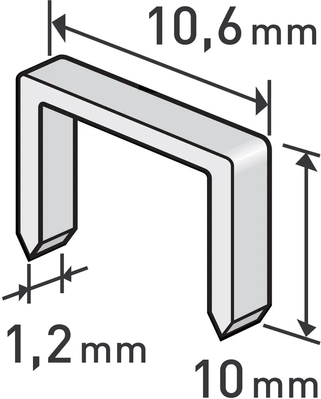 Spony, balení 1000ks, 10mm, 10,6x0,52x1,2mm EXTOL PREMIUM Víkendová Akce